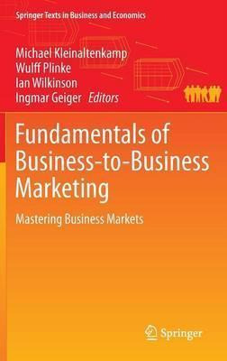 Libro Fundamentals Of Business-to-business Marketing - Mi...