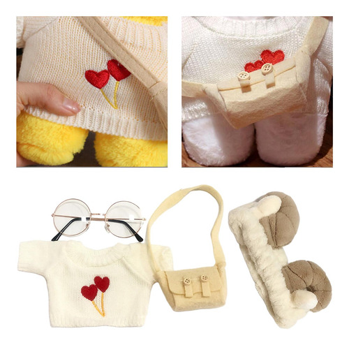 Conjunto De Roupas De Bonecas Macias Para Brincar De Branco