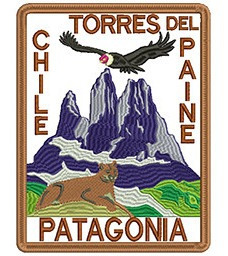 Imagen 1 de 1 de 515 Parche Bordado Torres Del Paine Patagonia