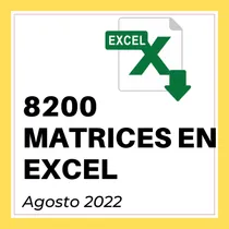 Comprar  8200 Matrices Precios Unitarios Excel Agosto 2022 + Bono 