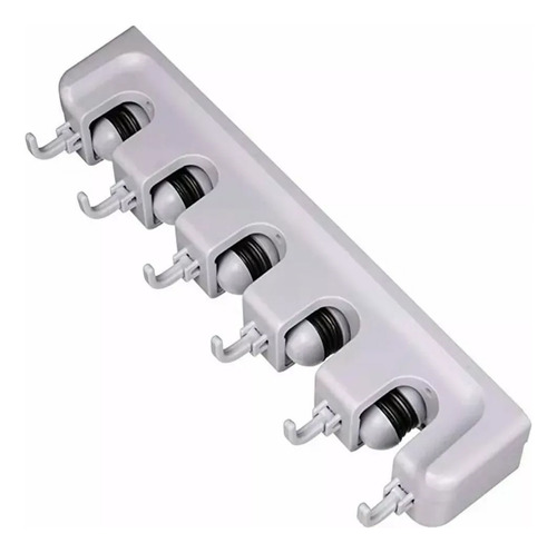 Soporte Para Escobas, Organizador De Escobas, 5 Espacios Y 6