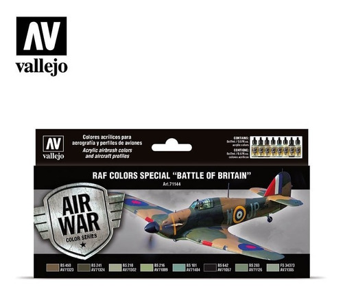 Kit Tintas 71144 Raf Colors Battle Of Britain Vallejo Air