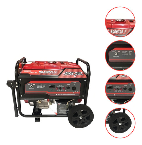 Gerador De Energia Mg8000cle-1 Mono 115/230v Motomil