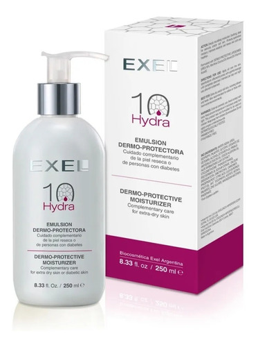 Hydra 10 Exel Crema Corporal Pieles Secas Diabetes 