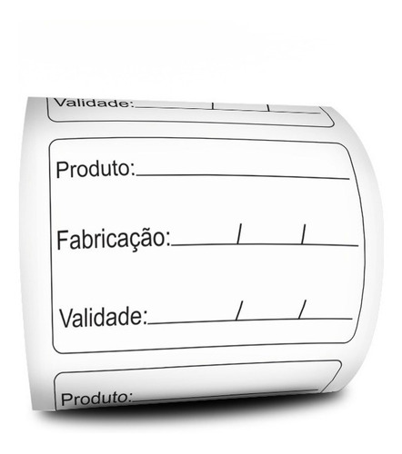 Imagem 1 de 4 de Kit C/ 8 Milheiros Etiqueta Validade Alimento Anvisa 60x40