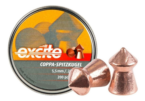 Pellets Excite Coppa Spitzkugel 200pzs 16.05gr .22 Xtrc C