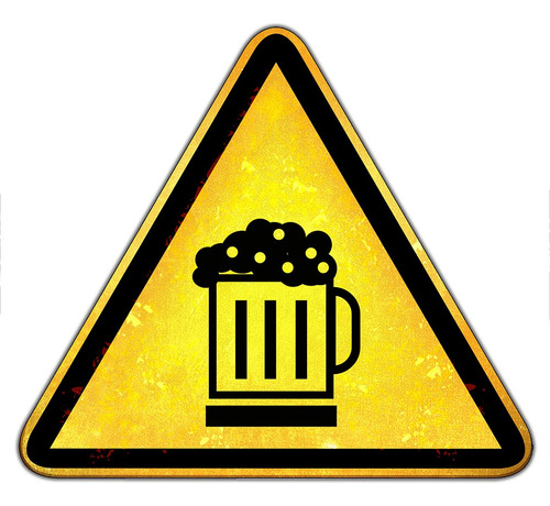 #44 - Cartel 33 X 33 Cm Señal Beer Bar Cerveza No Chapa 