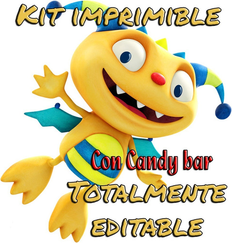 Kit Imprimible Con Candy Bar Henry El Monstruito Editable