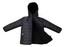 Comprar Campera Inflable Niños Colegial Forrada En Polar Con Capucha