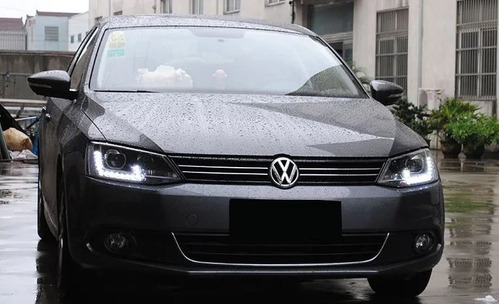 Par Farol De Led Jetta Mk6 E 6,5 2011 A 2018 Projetor E Drl