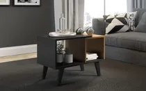 Comprar Mesa De Centro Living Comedor Mesa Auxiliar Apoyo Color Negro