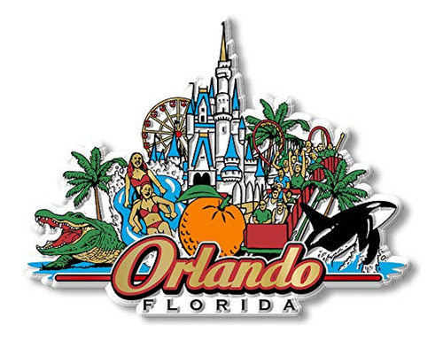 Imanes De Nevera Imán De La Ciudad De Orlando De Classic Ma