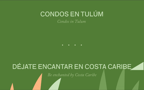 Departamento Tipo Pentouse En Venta En Tulum, Costa Caribe, Equipados.