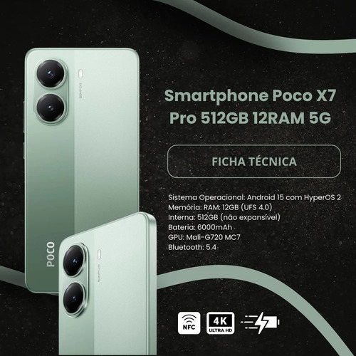 Xiaomi Poco X7 Pro 5g Nfc Dual Sim 512gb Global 12+12gb + Nf