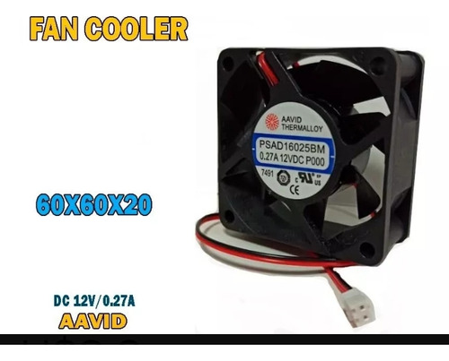 Fan Cooler 12v 270ma