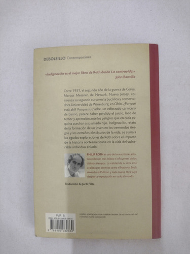Indignación Philip Roth (Usado)