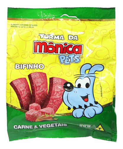 Petisco Turma Da Mônica Pets Bifinho Cães Adultos Sabor