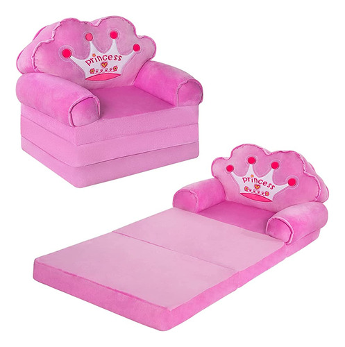 Moonbeeki Kids Couch Fold Out, Silla Princesa Plegable Para 