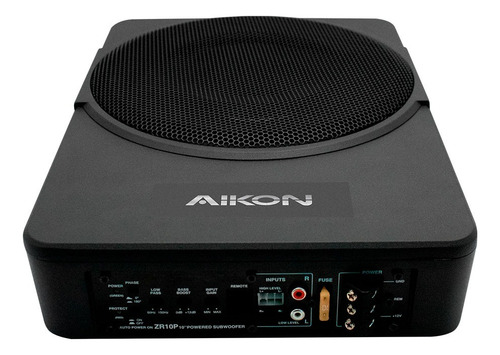 Caixa Amplificada Aikon 150 Wrms 10.1pol Ak-10150w Sub Slim Cor Preto 12v