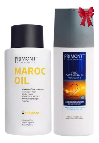 Shampoo Maroc Oil 400ml Primont + Regalo