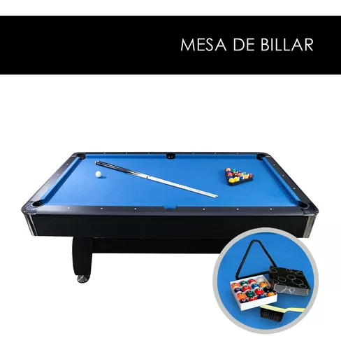 Mesa Multijuegos 3 En 1 Billar Hockey Ping Pong + Accesorios
