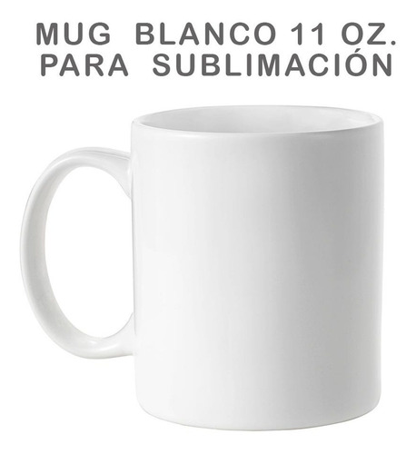 36 mugs Blancos De 11 Onzas Para Sublimación.