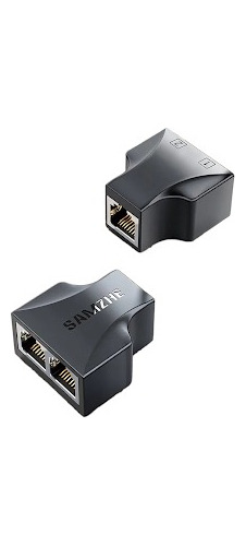 1 Adaptador 1 To 2 Lan Ethernet Network Rj45 Splitter 
