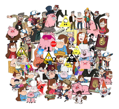 Gravity Falls Set 50 Sticker / Pegatinas 