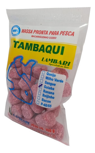 Pasta cocida lista para pescar, sabor a guayaba, tambaqui, 100 g, 5 oz
