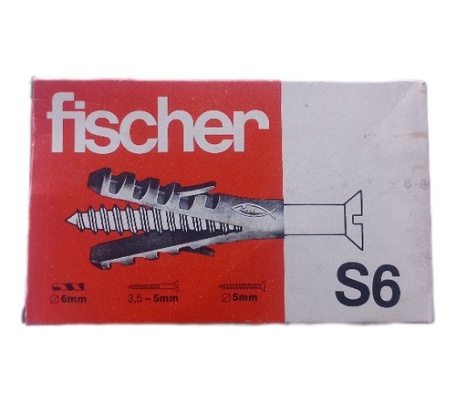 Tarugo Fischer S6 Caja X 200 Unidades.