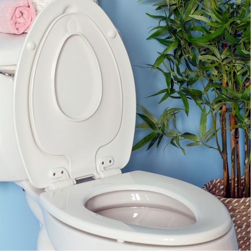 Asiento Para Baño Premium Madera Alargado Hueso Nextstep #