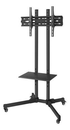 Soporte Steren Stv-150 De Piso Para Tv/monitor De 19  A 83  Negro Mate