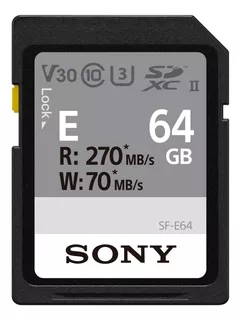 Tarjeta De Memoria Sony Sd Uhs-ii 64 Gb Sf-e64 Para Camara