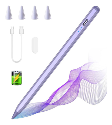 Lápiz Para iPad Air & iPad Pro Pulgada, Púrpura Con Rechazo