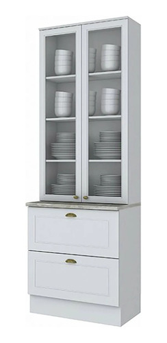 Armario De Cocina Americana - Mdf Blanco