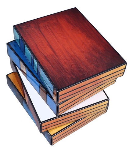 Stacked Books Acrylic Colorful Book Reading Handmade