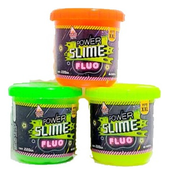 Slime Pote Individual De Power Slime Fluo 220 Grs J3245