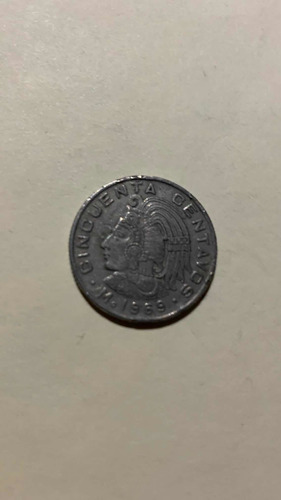 Moneda Antigua Mexicana 50 Centavos 1969 Única