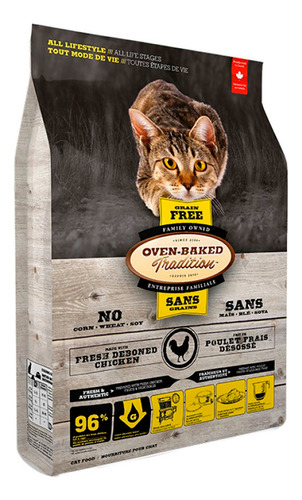 Comida Gato Obt Libre Granos Pollo Fresco Deshuesado 1.13kg