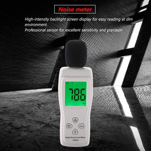 Medidor De Nivel De Sonido Digital, Smart Sensor As804