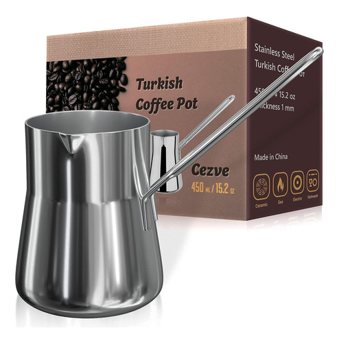 Ibrik Cezve - Cafetera Griega Briki Rabe Briki - Acero Inoxi