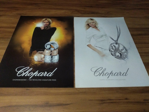 (pg110) 2 Publicidades Chopard * Eva Herzigova