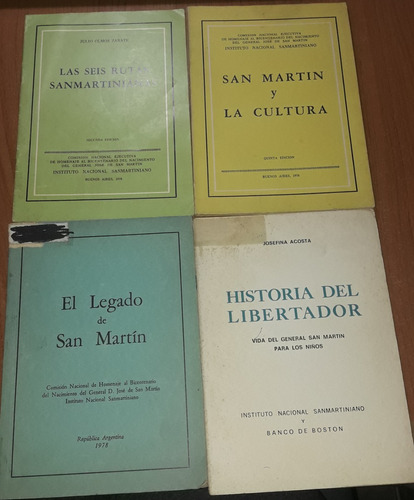 Lote De 4 Libros De San Martin