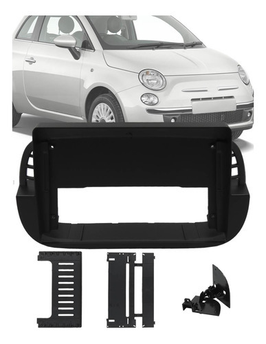 Marco de panel 2-Din de 9 pulgadas para Fiat 500 2007 a 2014