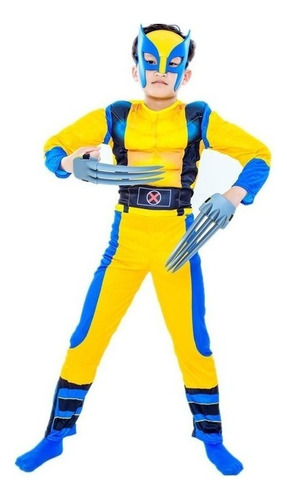 Disfraz De Niño Wolverine Para Cosplay Mono Para Niños X-me