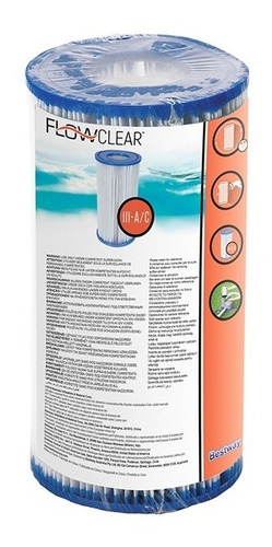 Filtro Pileta Bestway Tipo Ill Repuesto Bomba Cartucho 58012