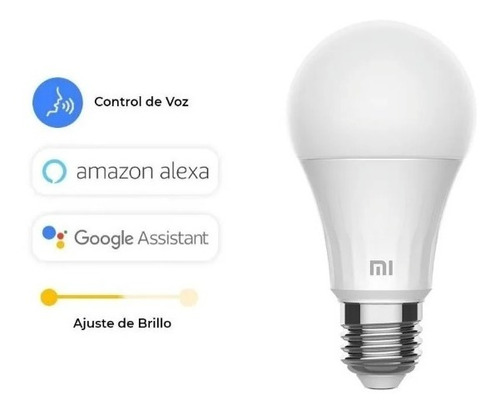 Imagen 5 de 5 de Ampolleta Inteligente Xiaomi Mi Smart Led Warm White Wifi
