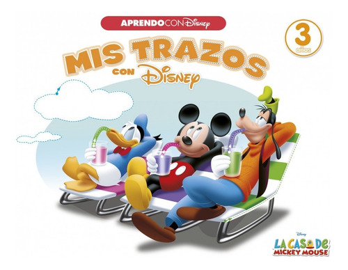 Libro Mis Trazos Con Disney 3 Años - Vv.aa.