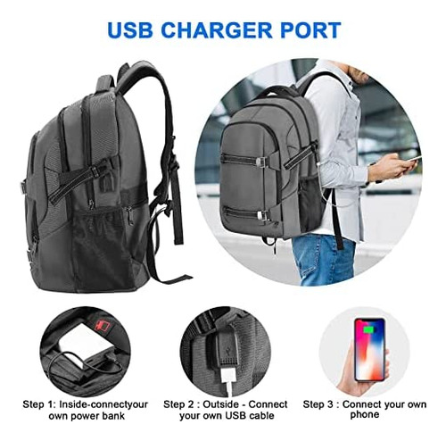 Horhub Mochila De Viaje Para Computadora Portátil Para Hombr