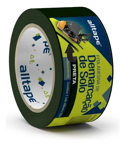 Alltape SK 400 fita demarcação de solo 48mmx30m 1 rolo cor preto Menor preço em Alltape SK 400 fita demarcação de solo 48mmx30m 1 rolo cor preto